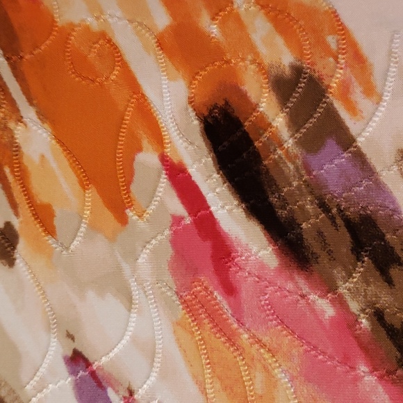 JM Collection Lady's Crewneck Short Sleeved Silky Shirt - Picture 2 of 7